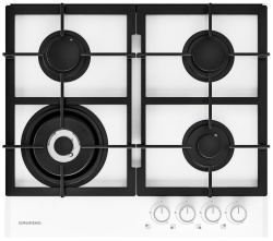 Встраиваемая варочная панель Газовая Grundig GIGL6234250W, 58,5 см, цвет Белый