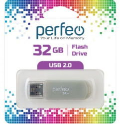 USB накопитель 32Gb USB2.0 Perfeo C03 Grey