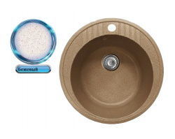 Кухонная мойка Gammastone GS-22 бежевая матовая