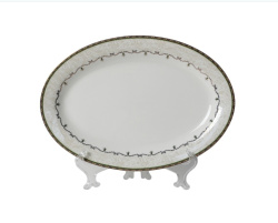 Тарелка овальная Jewel Икат 35 см ПКТ15192