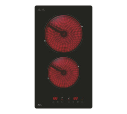 Встраиваемая варочная панель Электрическая ATL 2 KRC 320 C BK, 28,8 см, цвет Чёрный