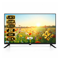 32" (81см) Телевизор VR 32VH13B, HD 1366x768, Цвет Чёрный