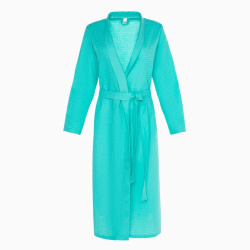 Халат женский Экономь и Я размер 42-44 бирюзовый 5045731