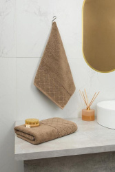 Полотенце Fine Line 50/90 Жемчужная коллекция Махра 500 гр/м2 Какао A46864 