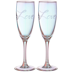 Набор бокалов для шампанского Lefard Любовь 2 пр. 170 мл 194-893