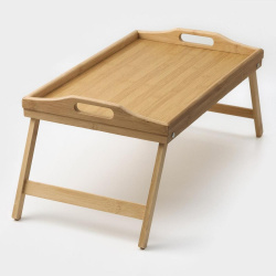 Поднос с ножками Доляна Забота 50х30х25 см бамбук 4469406