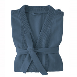 Халат Verossa вафельный Унисекс р-р. M Темно-лазурный 758952