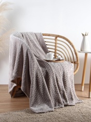 Плед Этель Zig-zag 200х220 Светло-серый 10858437