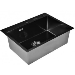 Кухонная мойка Wisent WS36045B Black с коландером, дозатором и сифоном