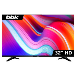 32" (81см) Телевизор BBK 32LEM-1060/TS2C, HD 1366x768, Цвет Чёрный