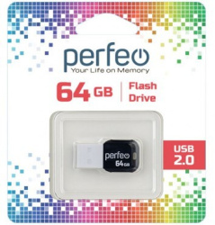 USB накопитель 64Gb USB2.0 Perfeo M02 White
