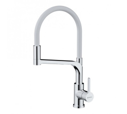 Смеситель Omoikiri Sinto 2 Plus-C-WH латунь/хром/белый