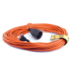 Удлинитель силовой LUX УС1-О-50 (У-101) б/катушки ПВС 2x0.75 50м, 1 розетка б/з