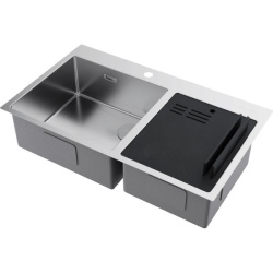 Кухонная мойка Omoikiri Akisame 86-2-IN Side нерж. сталь