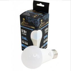 Лампа Ваше Сиятельство ЛОН A60 E27 10W(1040lm) 6500K, матовая, IC-драйвер