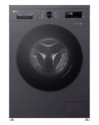 Стиральная машина с фронтальной загрузкой LG F2Y1WS5J, Max загрузка - 6,5кг, Max отжим - 1 200об/мин., цвет Серый