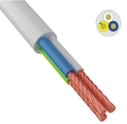 Провод ПВС 3х2,5 кр. 1м! (ГОСТ)(ККЗ) бухта 100м