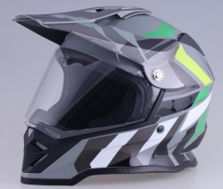 Мотошлем RACER BLD-819-7 new (XL) серый/черный