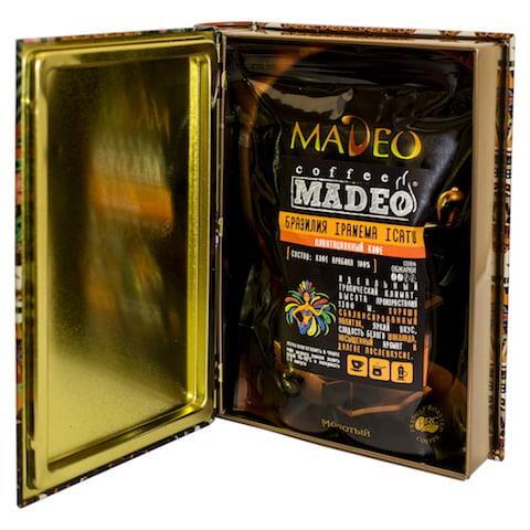 Кофе молотый Madeo Легенды о кофе Том 2 Бразилия 150 гр. 