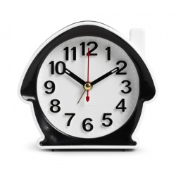 Будильник Рубин Классика черный с белым В6-008