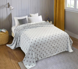 Плед Vse Doma Велсофт 180х200 Звезды Какао A95169