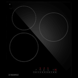 Встраиваемая варочная панель Электрическая Maunfeld AVCE4534SBK, 45 см, цвет Чёрный