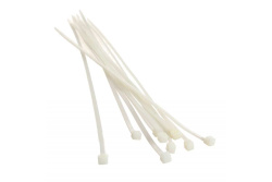 Хомуты Вихрь 300 х 3,6 мм, пластиковые белые, 100 шт.