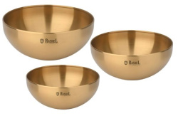 Набор мисок Rashel 15/18/20 см 3 пр. золото R-692
