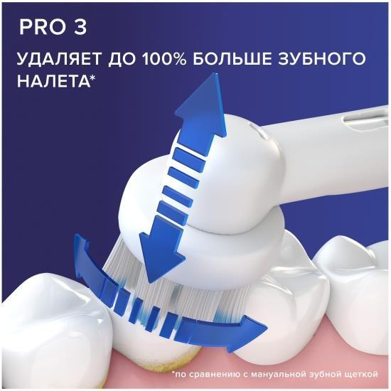 Набор электрических зубных щеток ORAL-B Pro 3 (3900) Duo/D505.523.3H Черная+Белая 3 режима тип 3772