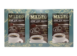Кофе молотый порционный Madeo Кофе для чашки №2 21 шт х 10 гр подарочный набор