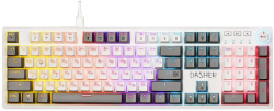 Клавиатура Defender Dasher GK-472 RGB Led Механическая White+Grey