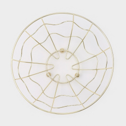 Фруктовница Доляна Солнце 23 см золотой 2998490