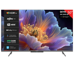  50" (127см) Телевизор Skyworth 50Q66H, SMART- Да, UHD 4K 3840x2160, Цвет Чёрный