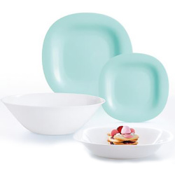 Набор столовый Luminarc Carine Light Turquoise Mix 19 пр. P7627