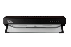 Вытяжка плоская, настенная, Oasis UP-50B, цвет Чёрный, ширина 50см.