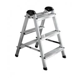 Лестница-стремянка двухсторонняя Perilla алюминевая 3-х ступенчатая 111403