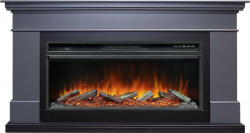 Каминокомплект: Портал California серый графит с очагом Royal Flame Vision 42 LOG LED