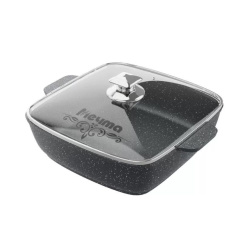 Жаровня Мечта Гранит black 26х26 см квадратная 38802