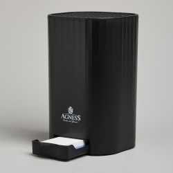 Подставка для ножей Agness с точильным камнем черный 907-321