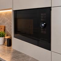 Встраиваемая микроволновая печь KURT LANE M25W09BG, цвет Чёрное стекло, 25 л.