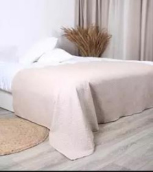 Покрывало Mona Liza Nature 200х220 жаккард вафельный бежевый АШ500515/10