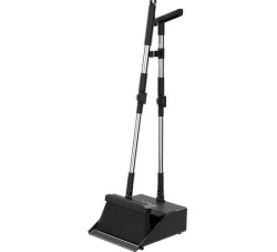 Комплект щетка и совок Zetter L черный