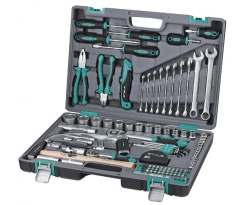 Набор инструментов STELS 1/2", 1/4", CrV, пластиковый кейс 98 предм.
