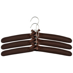 Набор вешалок Рыжий Кот Сатин 3 шт Шоколад 111494
