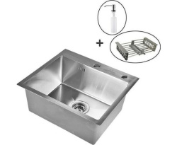 Кухонная мойка Wisent WS36050D Соты с коландером, дозатором и сифоном