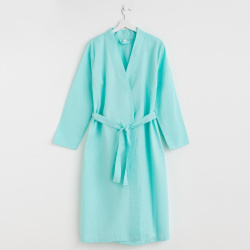 Халат женский Экономь и Я размер 42-44 голубой 5045787