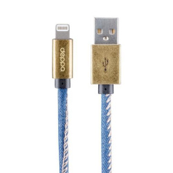 USB кабель Deppa Jeans USB - Lightning Blue (1,2м) 72520