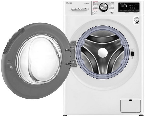 Стиральная машина с фронтальной загрузкой LG F2V9GW9W, Max загрузка - 8,5кг, Max отжим - 1 200об/мин., цвет Белый