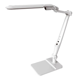 Настольный светильник Camelion KD-831 C01 10W(600lm) 3-6K, сенсор/диммер, +струбцина в компл, белый