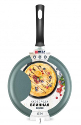 Сковорода блинная НМП 24 см мятный 6224m
